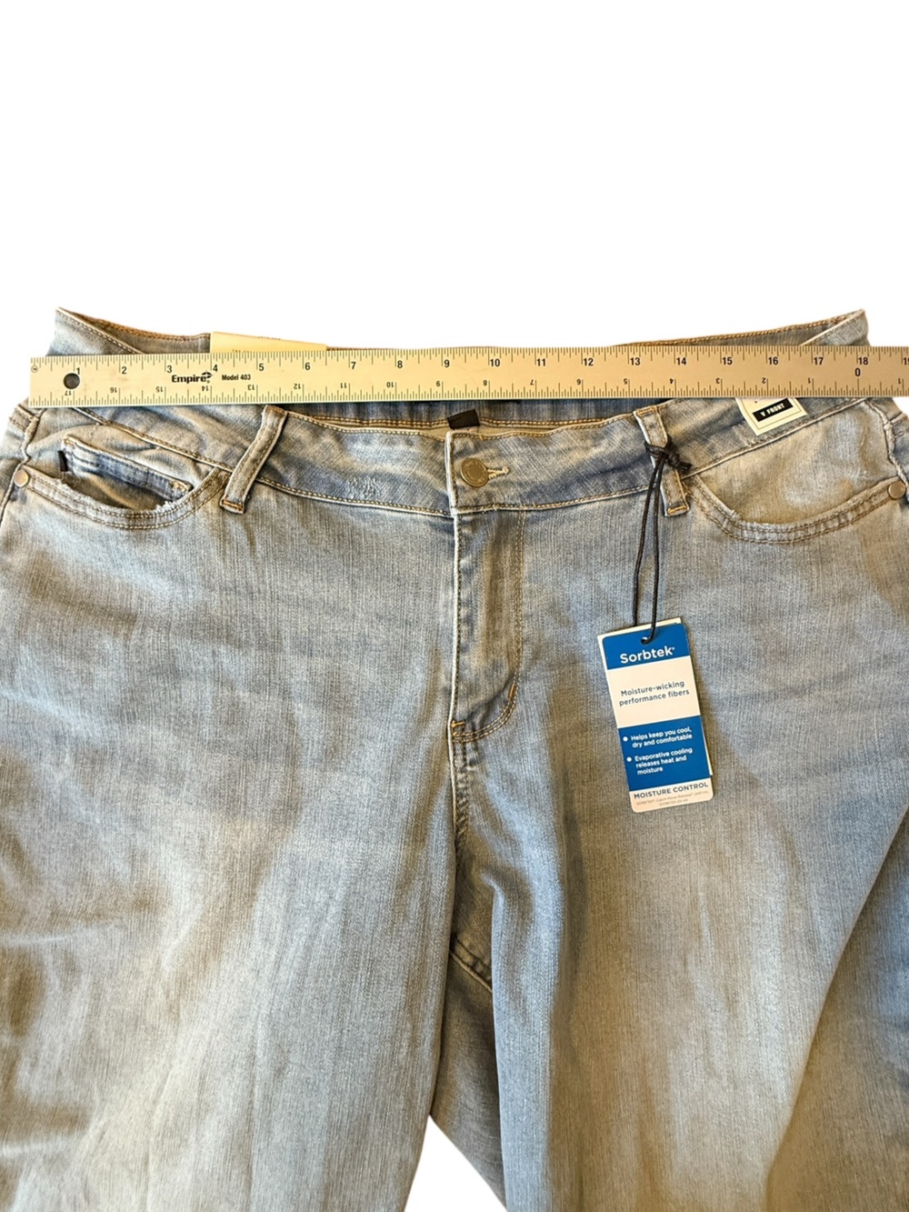 NWT Judy Blue JB88938 Keep Your Cool V Front Boyfriend Jeans 18W Sorbtek Cooling - Picture 13 of 16